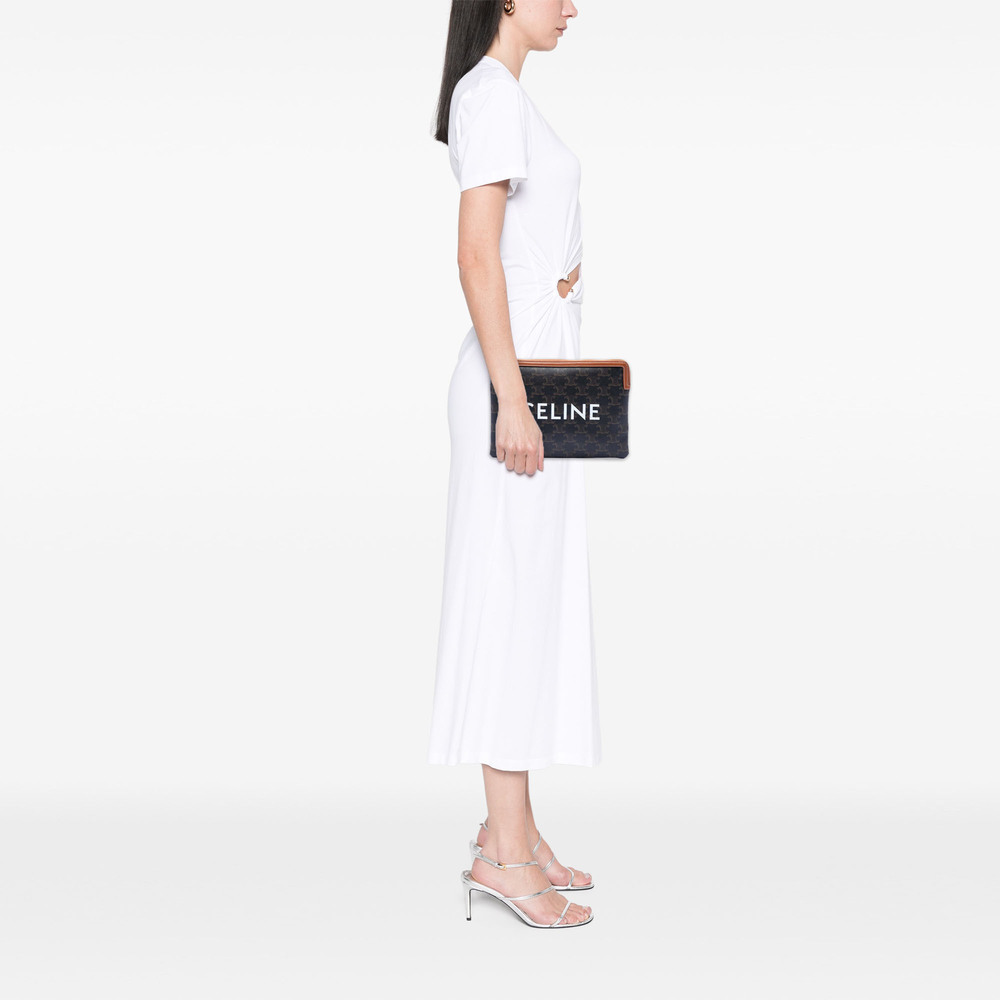 Pre-Loved Celine Small Triomphe Coated Canvas Clutch - Picture 6 of 6